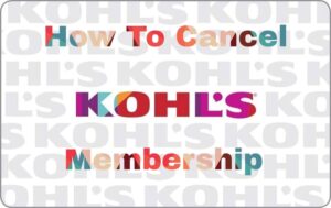 Cancel Kohl's